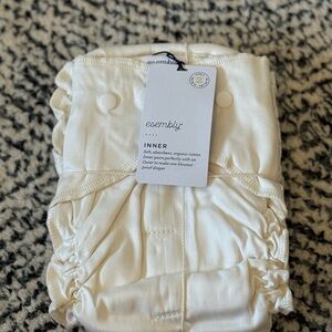 ESEMBLY BABY INNERS: Cream Organic Cotton Diaper